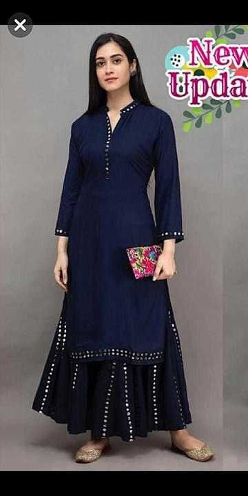 Rayon kurti with pant  uploaded by business on 9/4/2020