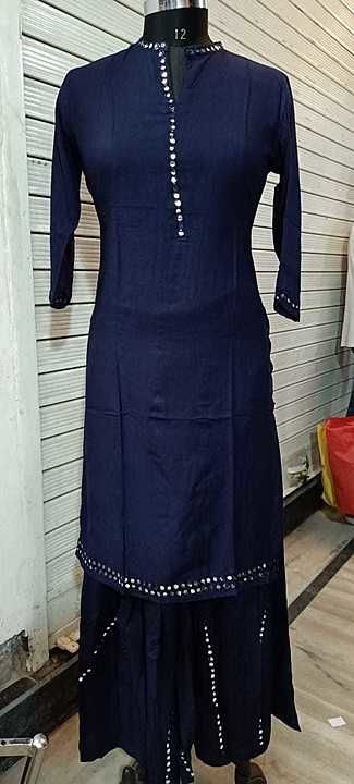 Rayon kurti with pant  uploaded by Readymade Garments & Grocery  on 9/4/2020