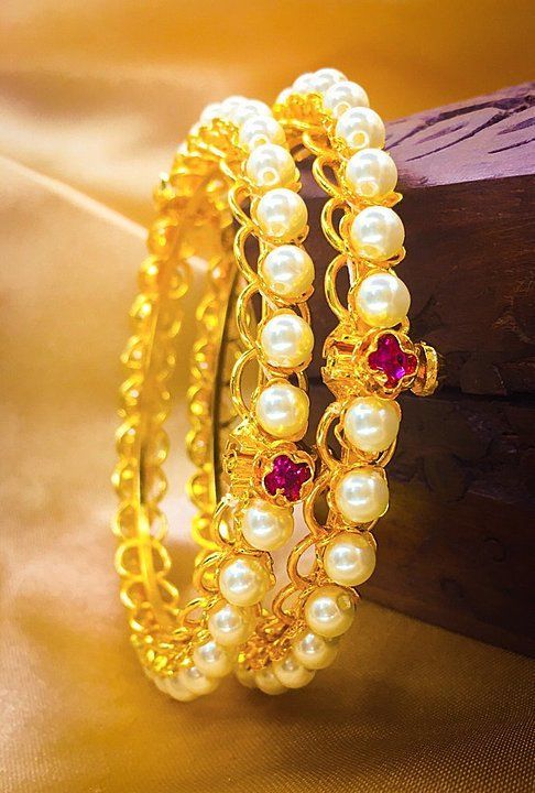 Pearl beads bangals uploaded by business on 9/4/2020