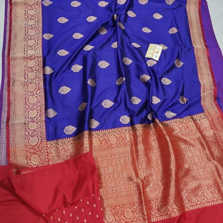 Pure banarsi silk saree uploaded by business on 8/31/2021