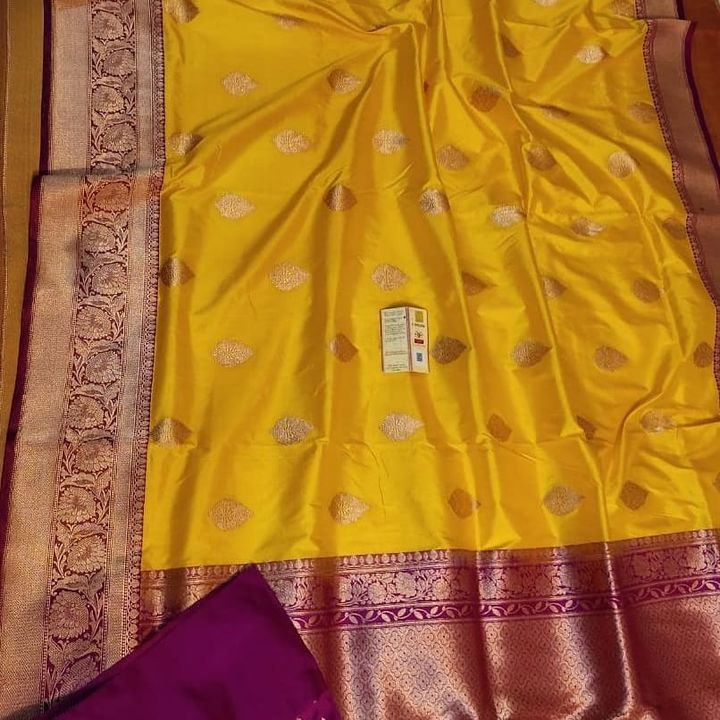 Pure banarsi silk saree uploaded by business on 8/31/2021