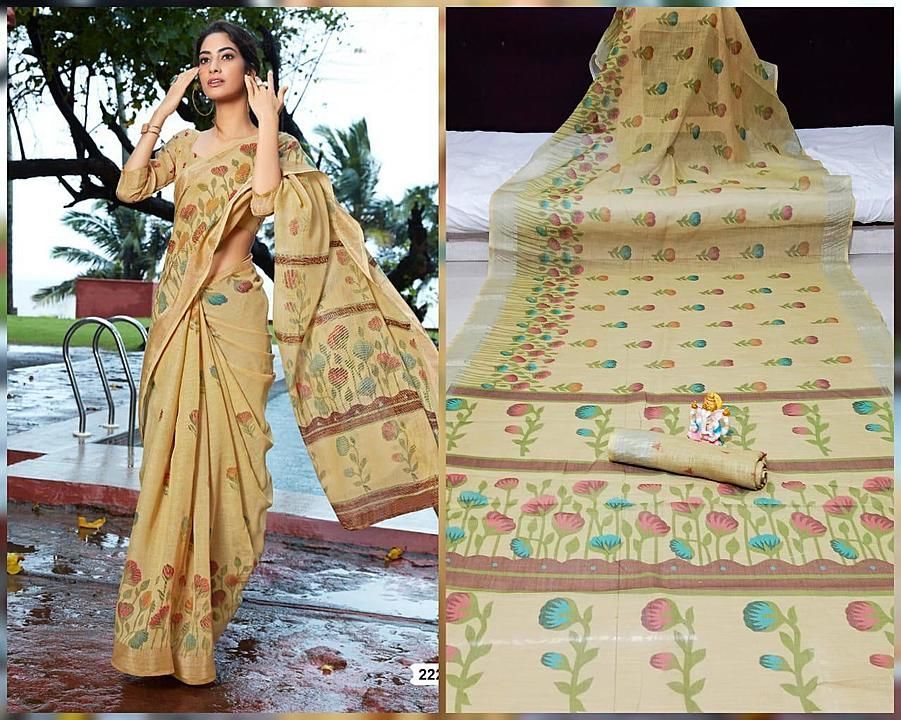 Linen silk KF uploaded by Krishna fashion on 9/4/2020