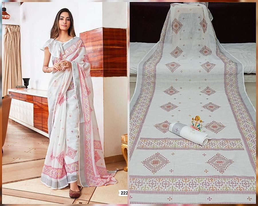 Linen silk KF uploaded by Krishna fashion on 9/4/2020