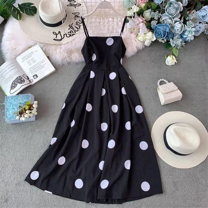 Polka dots women dress uploaded by Siya's collection on 9/1/2021
