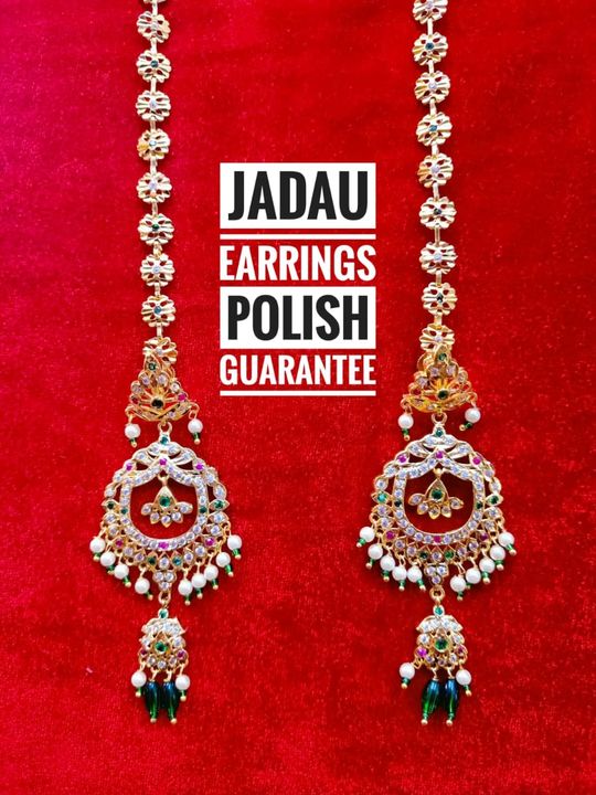 Jadau earrings  uploaded by business on 9/1/2021