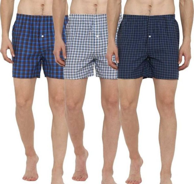 Product image of *CCotton Blend Checkered Boxers (Buy 1 Get 2 Free) Vol-9*

*Details:*
Description: It has 3 Piece of, price: Rs. 350, ID: ccotton-blend-checkered-boxers-buy-1-get-2-free-vol-9-details-description-it-has-3-piece-of-aa21612f