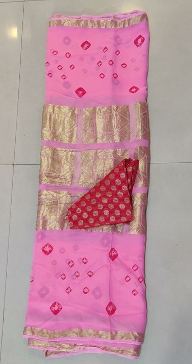 Pure Georgette heavy zari sarees uploaded by Priyanka Jangid on 9/1/2021