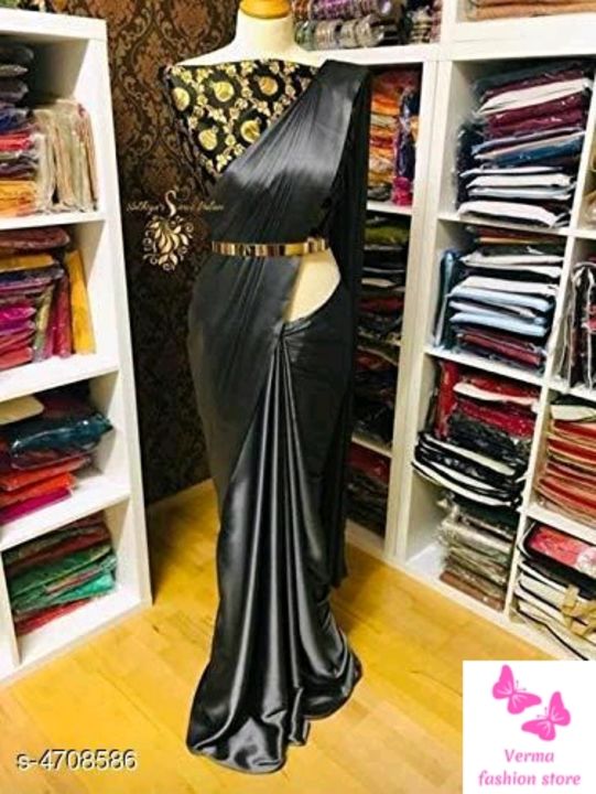 Post image Catalog Name:*Aakarsha Solid Belt Satin Sarees*Saree Fabric: SatinBlouse: Separate Blouse PieceBlouse Fabric: SilkPattern: SolidMultipack: SingleSizes: Free Size (Saree Length Size: 5.5 m, Blouse Length Size: 0.8 m) 
Dispatch: 1 DayEasy Returns Available In Case Of Any Issue*Proof of Safe Delivery! Click to know on Safety Standards of Delivery Partners- https://ltl.sh/y_nZrAV3
