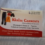 Business logo of Khalsa garments