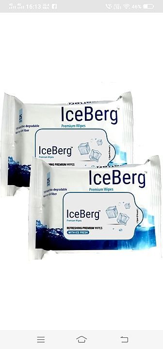 ICEBERG WET FLAVOURED WIPES uploaded by VRUMI TRADERS on 9/5/2020