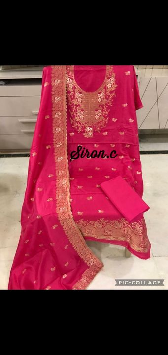 Chanderi suit uploaded by Ladies suits on 9/2/2021