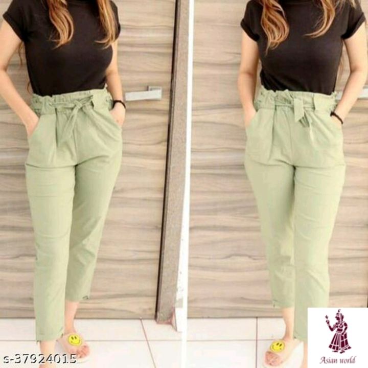 Trendy girls trousers  uploaded by Asian world on 9/2/2021