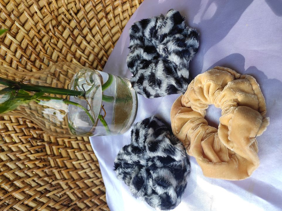 Fur scrunchies uploaded by business on 9/3/2021