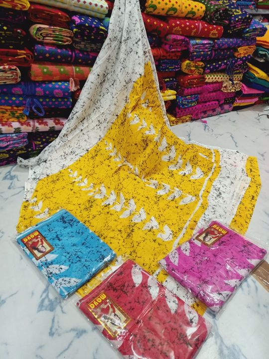 Mol mol cotton saree uploaded by business on 9/3/2021