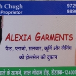Business logo of Alexia Garments Rohtak