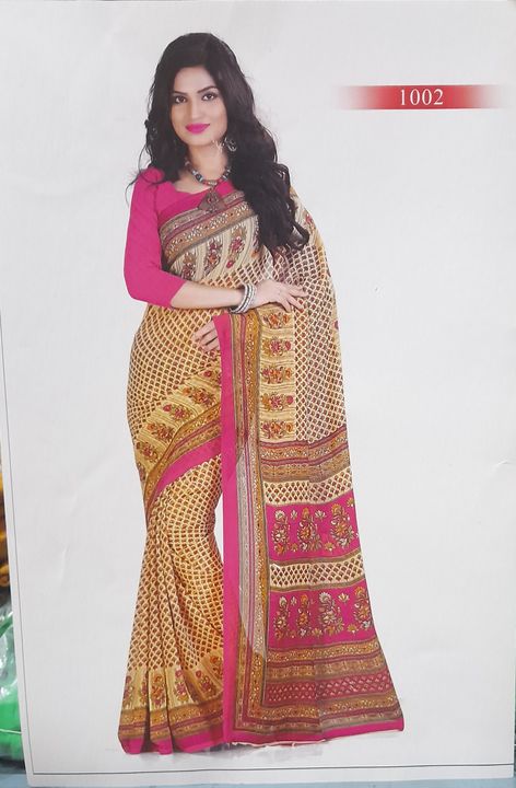 Chiffon sari uploaded by Amit saree centre on 9/3/2021