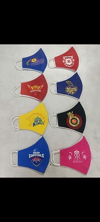 Post image Ur favorite team mask available ...only bulk orders ...
100 pc per team or ...160 pcs (20 pc each team)
Book Fast