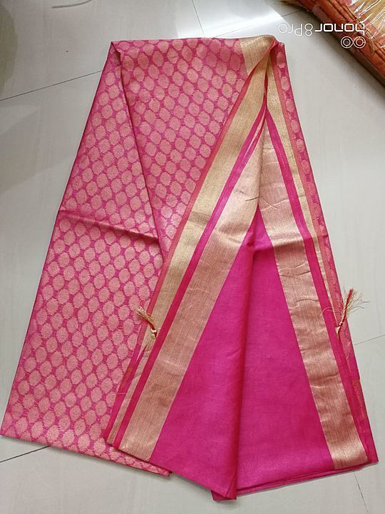 Katan silk rasgulla dezine sari uploaded by S R handloom on 9/5/2020