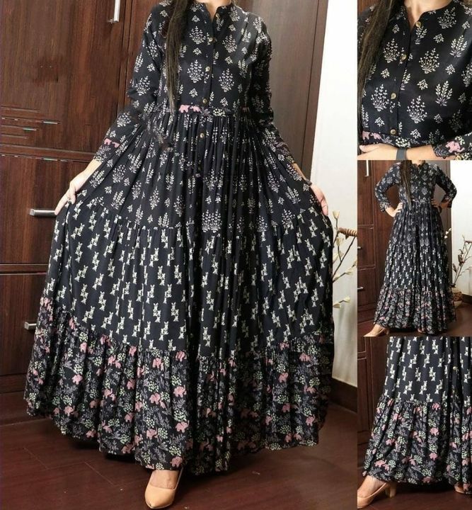 Post image *#AVSAR*_marmic fab*#Premium-Collection*
We are introducing New Long Gown Premium Collection 
👗 *Fabric :- Digital Printed Cotton*
*Decent look*      Size:- L(40) - XL(42) - XXL(44)
Length: 55+
Flair - 4 to 6 Meter
💫Rate:- 950+$ Rs.💫
*SINGLE AVAILABLE*by
*Ready Stock*
Happy selling...
Always with you..royal