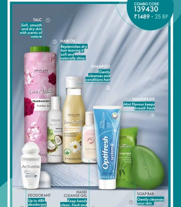 Oriflame Product combo uploaded by business on 9/4/2021