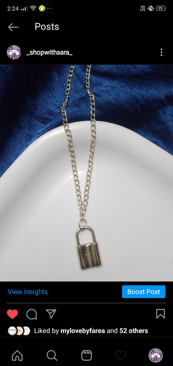 Locket necklace ❤️ uploaded by Shopwithsara on 9/4/2021