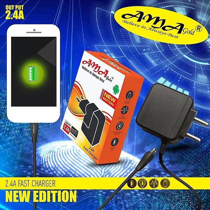 AMA GOLD 2.4 AMP COMPLETE FAST CHARGER  uploaded by business on 9/6/2020