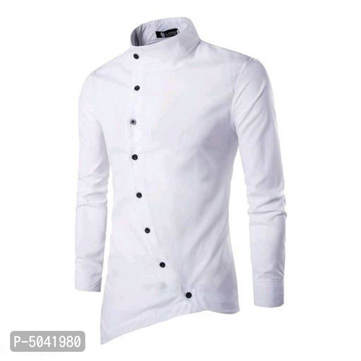 White Solid Cotton Slim Fit Long Sleeves Casual shirt  uploaded by My shop on 9/5/2021