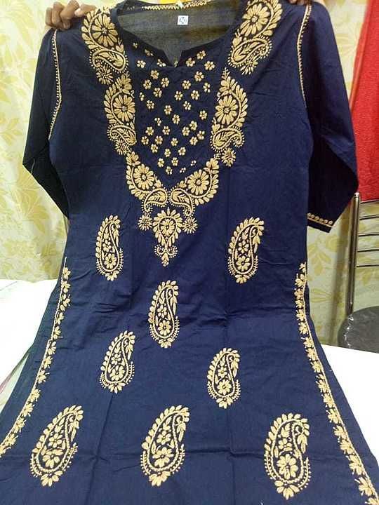 Post image Hey! Checkout my new collection called Lucknowi Chikan handwork long kurti.