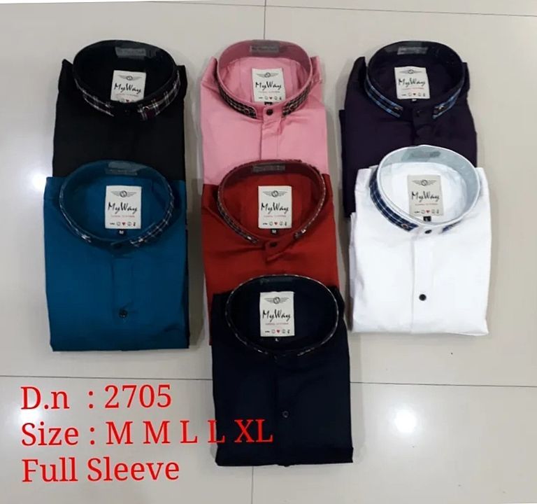 China Collar Shirt Size  : M L  uploaded by business on 9/6/2020