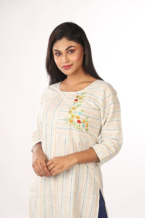 Embroidery kurti uploaded by business on 9/6/2020