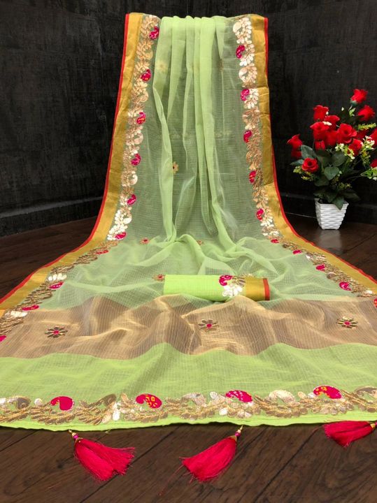 Cotton saree uploaded by NRJ CREATION on 9/5/2021