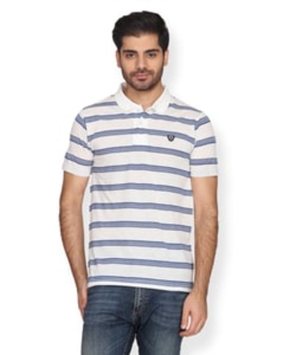 Blended Stripes Slim Fit Polo uploaded by Happy Deals on 9/5/2021