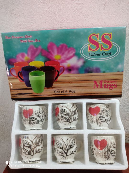 SS 6 pcs Cup set  uploaded by Jai Mata Di Plastic House on 9/5/2021