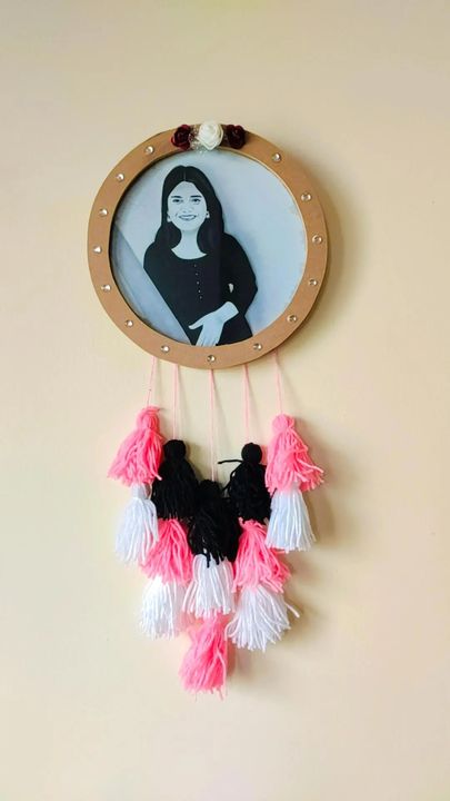 Customized digital painted tassel wall hanging frames uploaded by Mimeographic mill on 9/5/2021