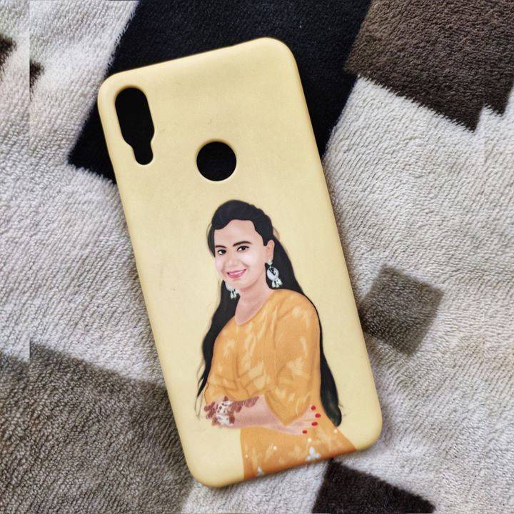 Digital painting printed on a mobile case uploaded by business on 9/5/2021