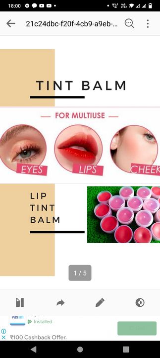 Lip tint balm uploaded by A-1 Homemade beauty products on 9/5/2021