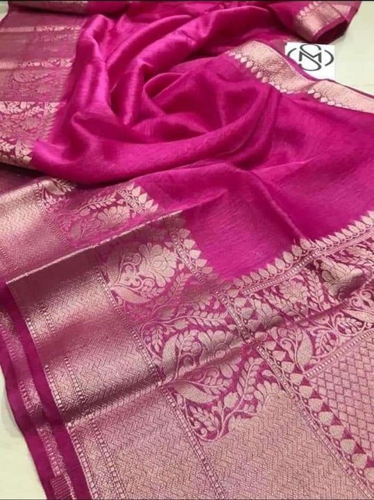 Banarsi saree typ border with pallu banarsi weaving uploaded by business on 9/6/2021
