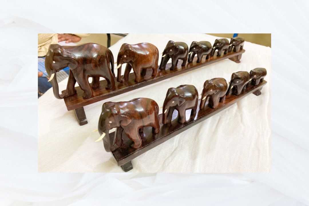 Wooden Elephants uploaded by Rudhra Fashion Emporium on 9/6/2021