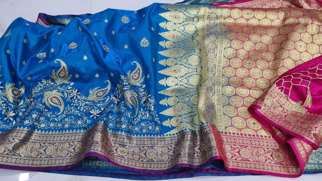Semi silk saree uploaded by business on 9/6/2021