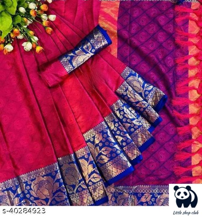 Post image Chitrarekha Fabulous SareesSaree Fabric: Banarasi SilkBlouse: Running BlouseBlouse Fabric: Banarasi SilkPattern: Woven DesignBlouse Pattern: EmbellishedMultipack: SingleSizes: Free Size (Saree Length Size: 5.5 m, Blouse Length Size: 0.8 m) 
Country of Origin: India ,free delivery PRICE-570