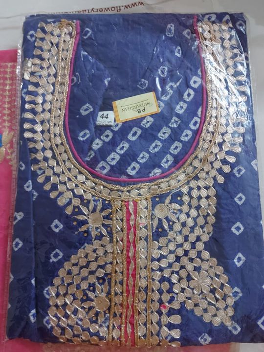 Chanderi silk bandhej uploaded by Navisha attire on 9/6/2021