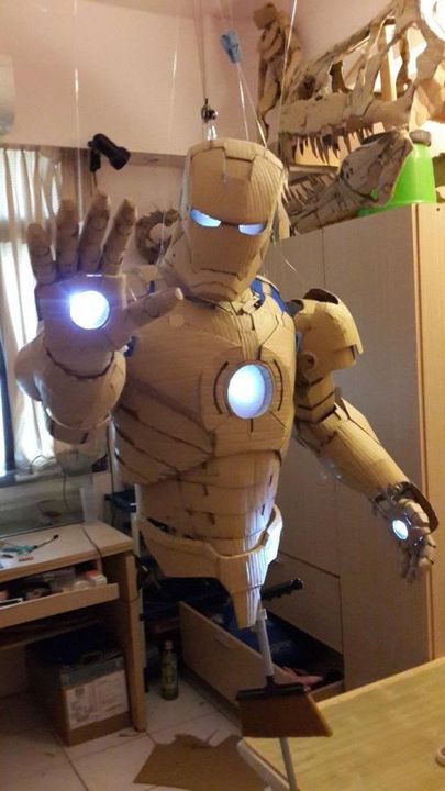 Iron man Paper costume uploaded by Kala thinker Handmade shopping on 9/6/2021
