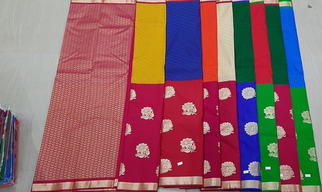 Half and half big putta sarees uploaded by MURUGAVEL TEXTILES  on 9/6/2020