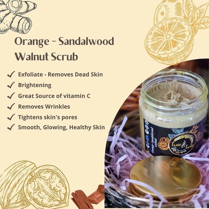 Orange sandalwood walnut scrub uploaded by business on 9/6/2021