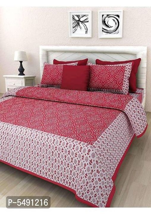 Post image Cotton Ethnic Printed Queen Size Bedsheet with Pillow Covers
Fabric: CottonType: QueenStyle: VariableDesign Type: BedsheetSet Content: 1 Bedsheet + 2 PillowcoversLength: VariableWidth: VariableReturns:  Within 7 days of delivery. No questions asked