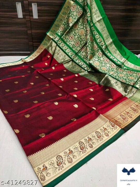 silk sari with Blouse uploaded by India store on 9/7/2021