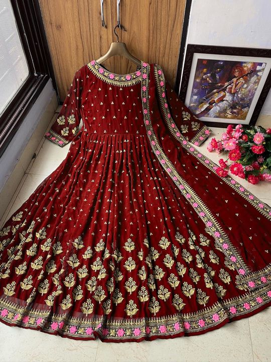 Anarkali gown uploaded by business on 9/7/2021