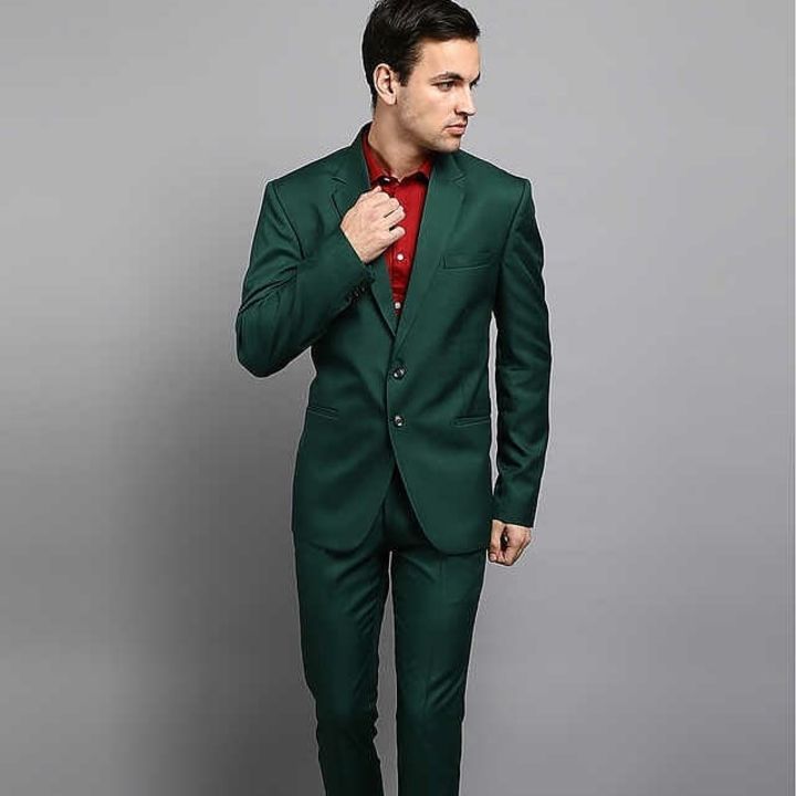 Rmv garments men's bottle green suit uploaded by business on 9/7/2021