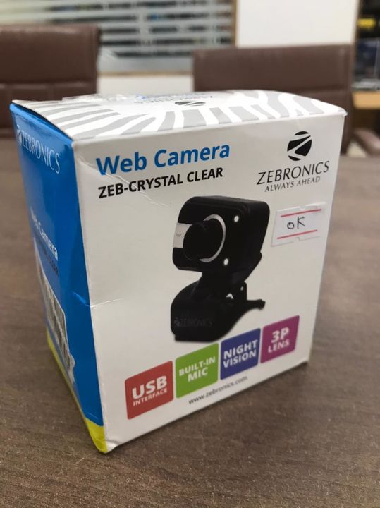 Zebronics web cam 720p zeb crystal uploaded by business on 9/7/2021