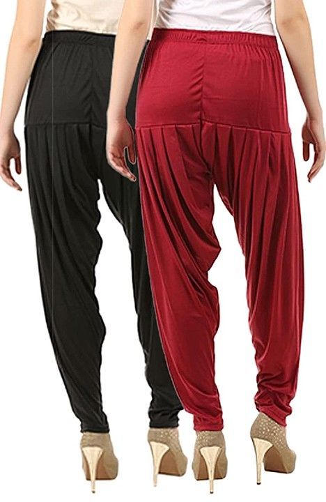 Pure cotton pattiala pant red an black uploaded by KL08FASHION on 9/7/2020